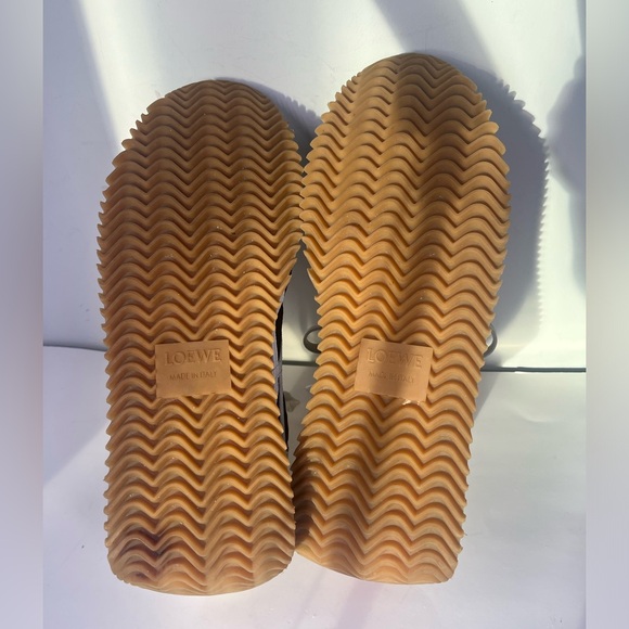 Authentic LOEWE Flow Runner In Nylon And Suede In Black/White - Picture 9 of 13